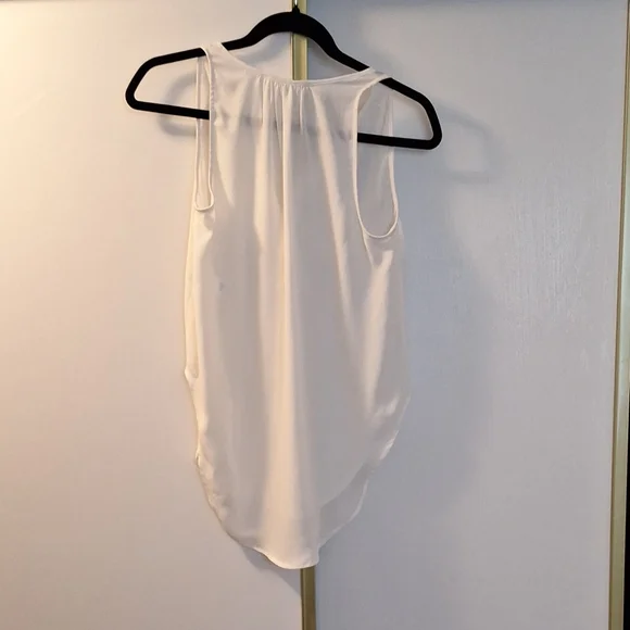 White V-Neck Tank Top - Picture 3 of 3